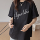 Cursive Logo Loose T-Shirt VNS0008