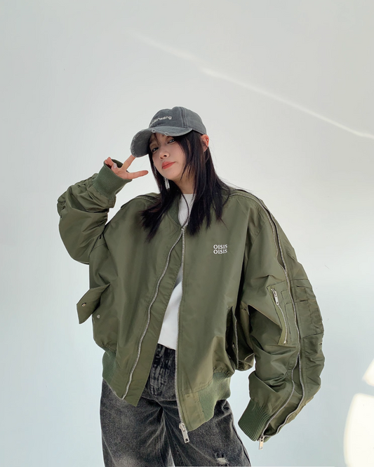 Zip Side Line MA-1 Blouson YLS0823