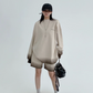 Gradient Loose Long Sleeve Top / Half Pants YLS0885