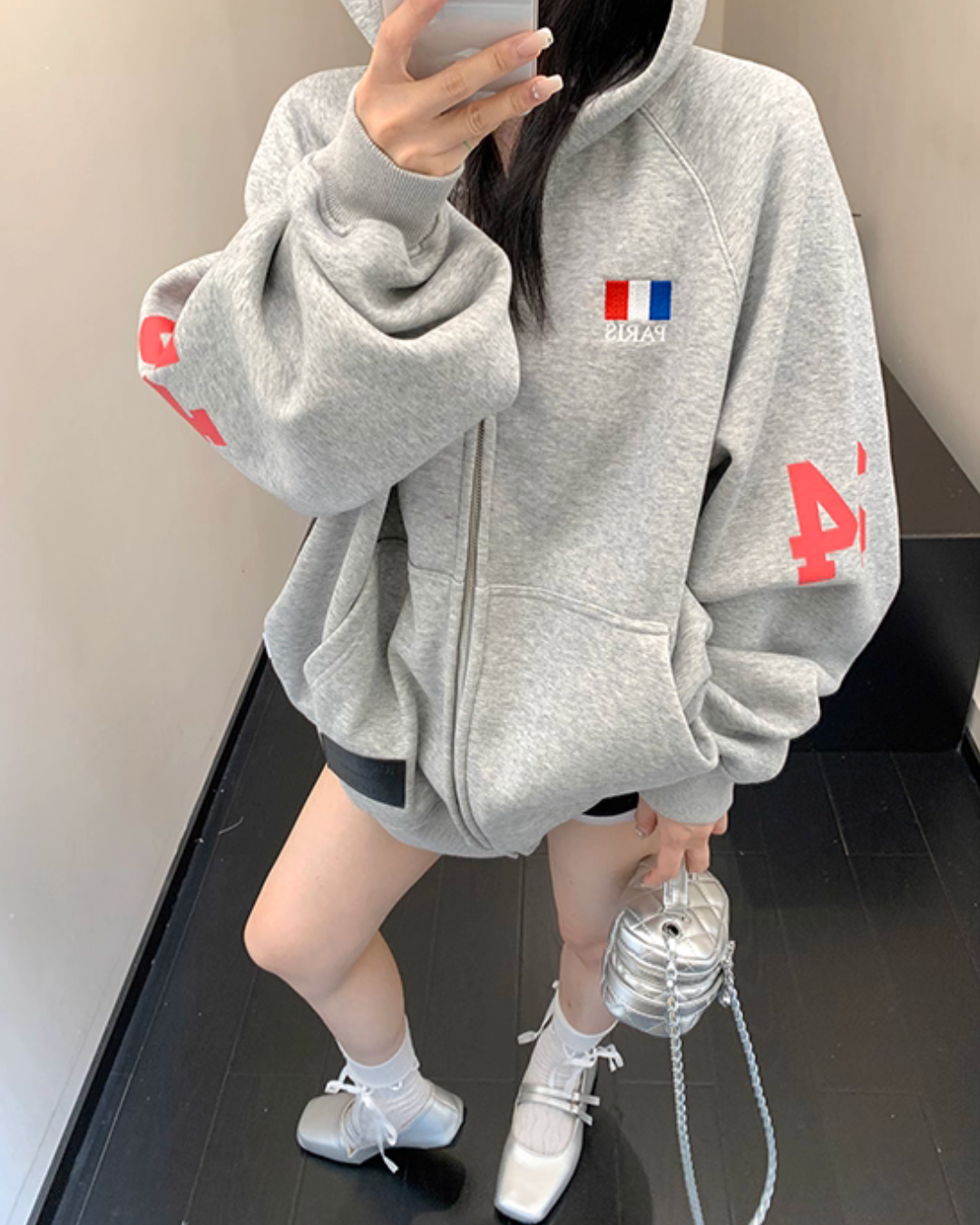 Vintage Loose Zip Hoodie YLS0928