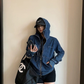 Denim Zip-Up Hoodie YLS1041
