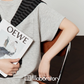 Light Gray Short Sleeve Top / Mini Skirt LLA0450