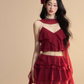 Chiffon Ruffle Tops / Chiffon Skirts LAS0019