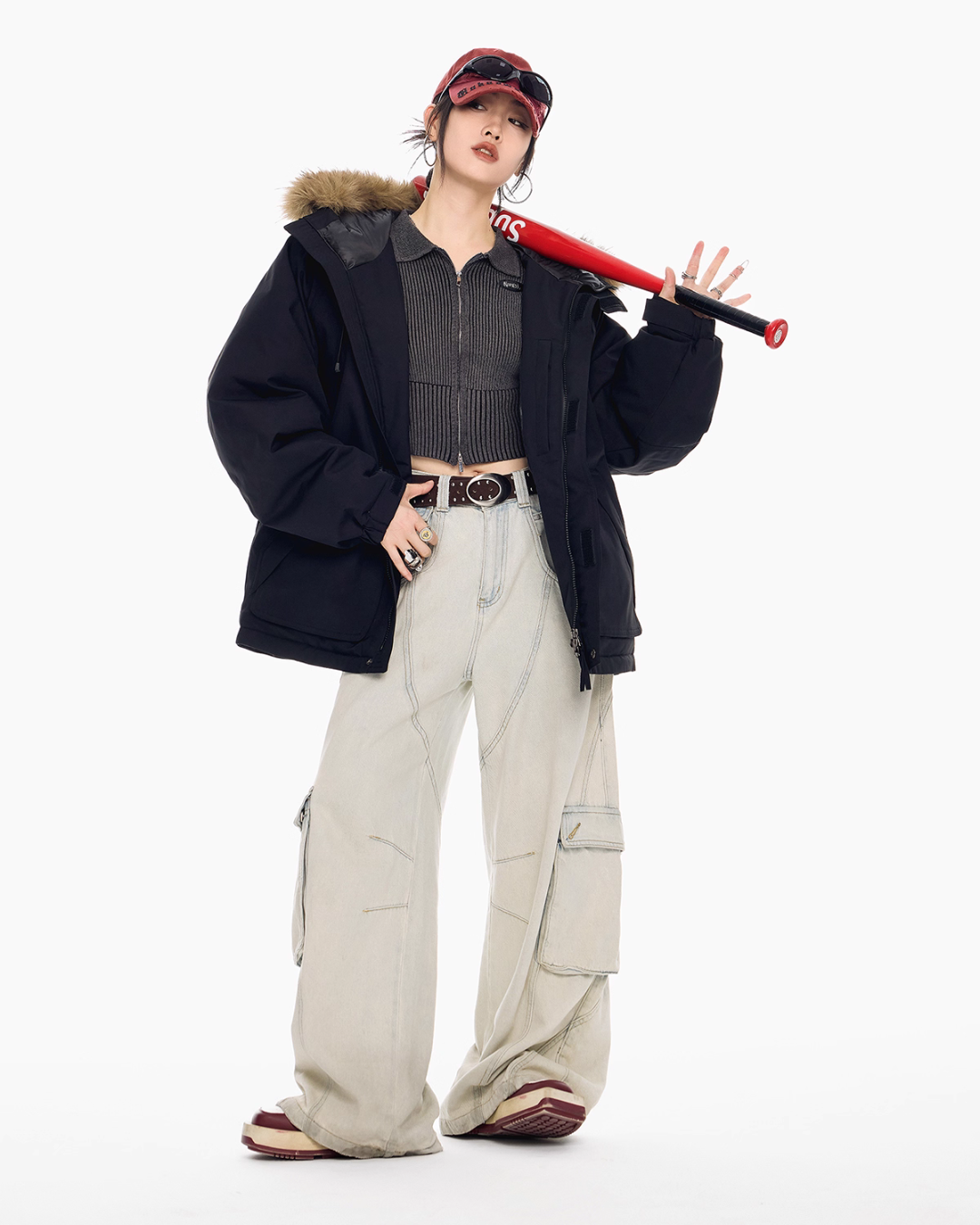 Fur Hood Down Jacket ICM0109
