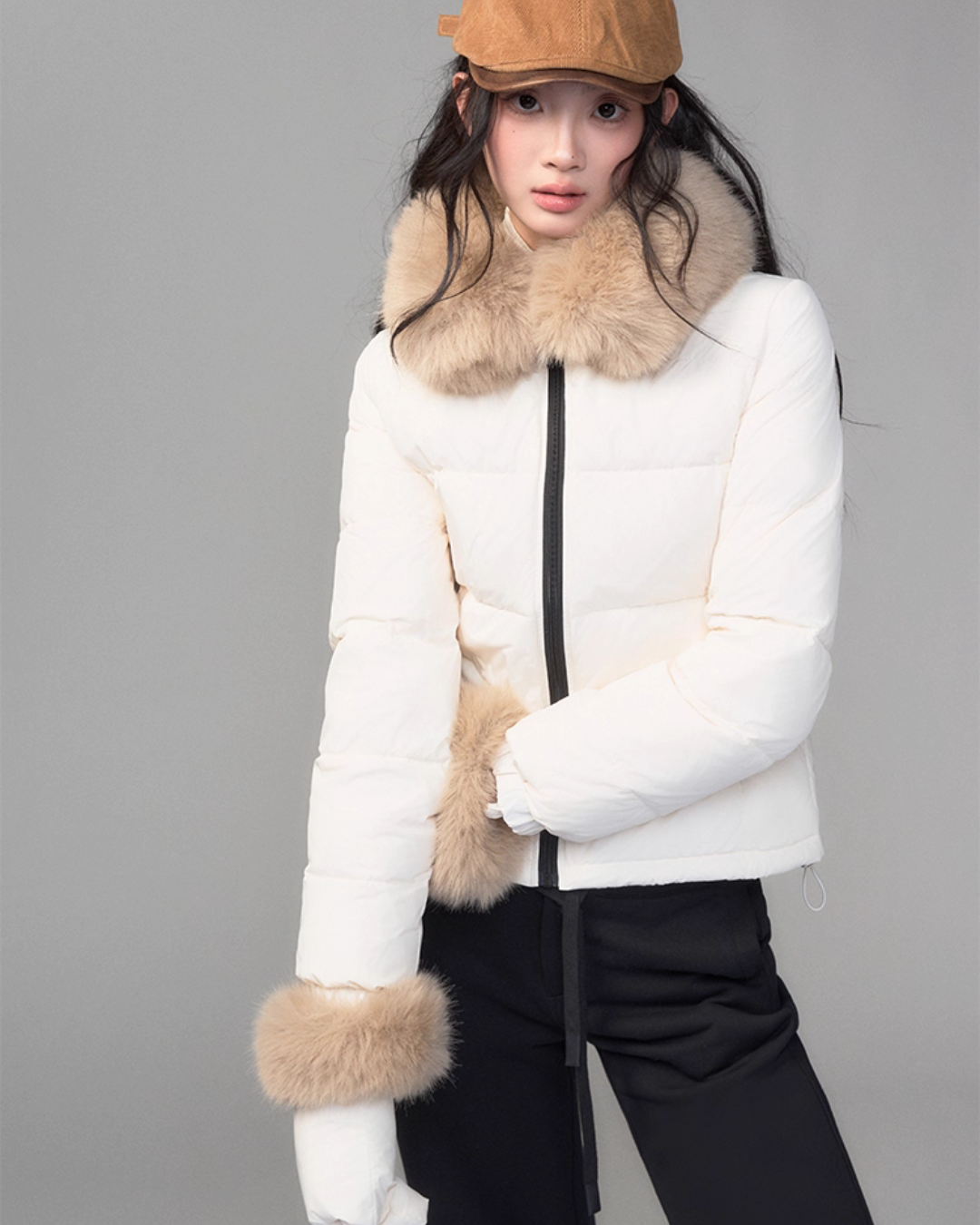 Fur Collar Down Jacket TRK0005