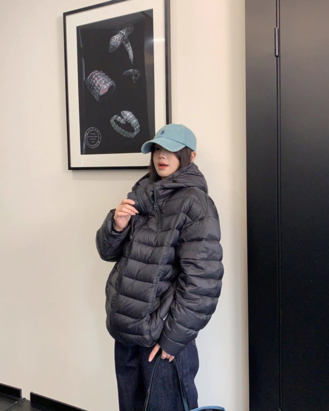 Mid-Length Down Hood Jacket YLS1010
