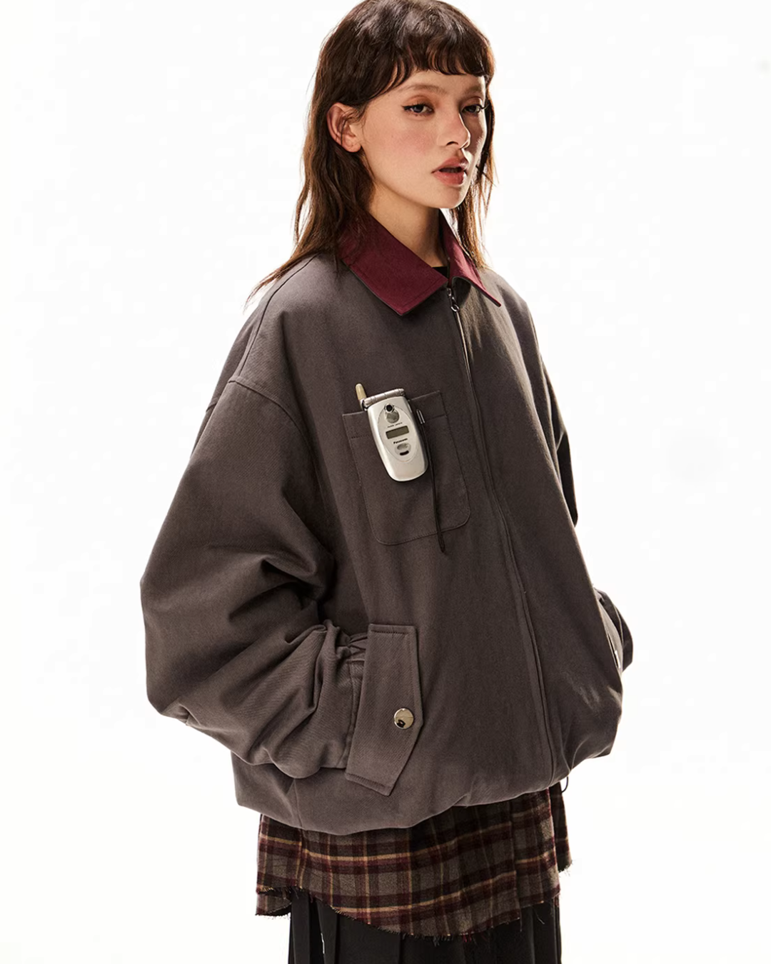 Vintage Style Work Blouson EZK0090