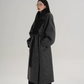 Scarf Design Long Wool Coat SRS0409