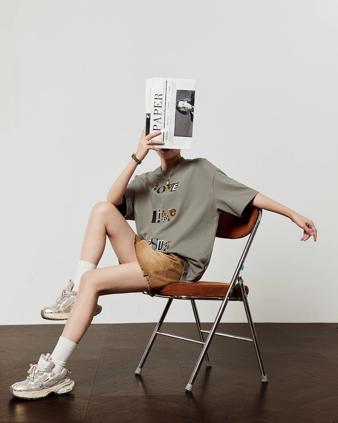 Leopard Print T-Shirt / Leopard Mini Skirt LLA0488