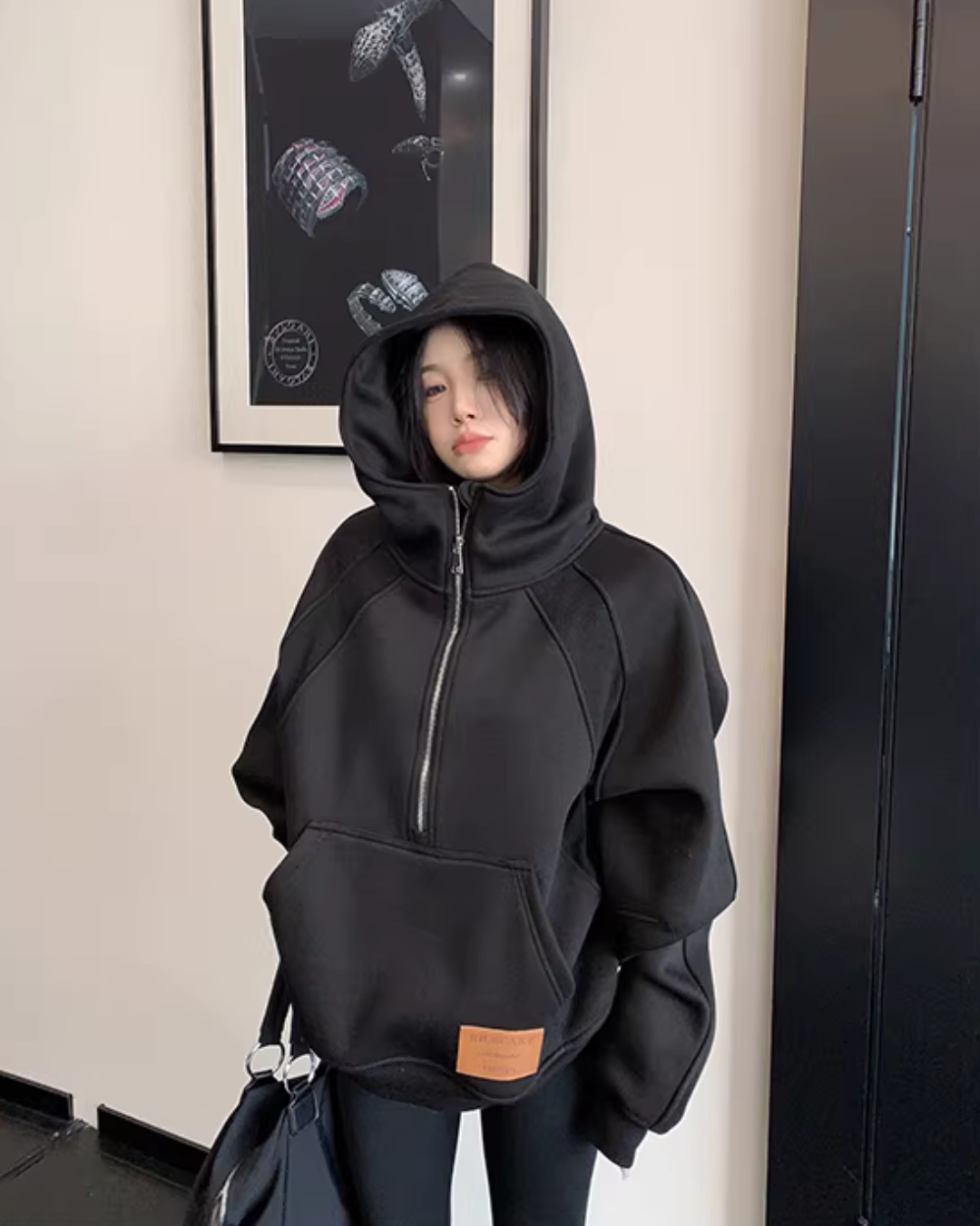 Half-Zip Sweatshirt Hoodie YLS1025