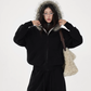 Fur Collar Fleece Hoodie/Casual Pants ACS0349