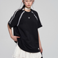 Sideline Race Short Sleeve T-Shirt / Race Tiered Mini Skirt ASG0041