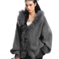 Fur Hood Zip Up Knit BGS0018