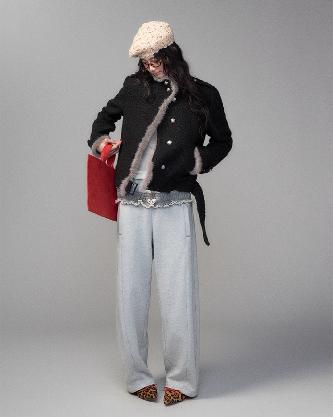 Stand Collar Wool Coat TRK0007