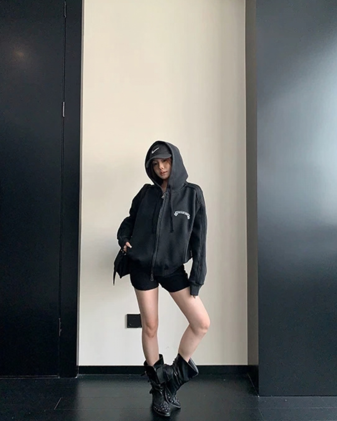 Side Line Double Zip Big Hoodie YLS1053