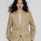 Stripe Design Blazer Jacket / Casual Wide Pants VAS0189