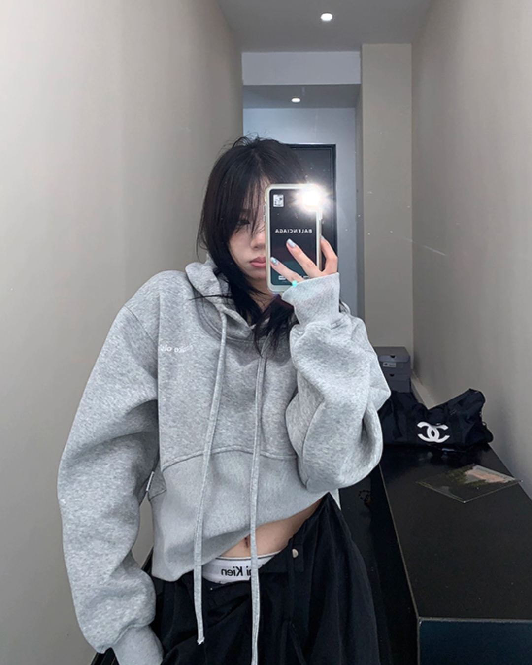 Vintage Short Hood Sweatshirt YLS0915