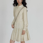 Polo Collar Long-Sleeve Dress VAS0190