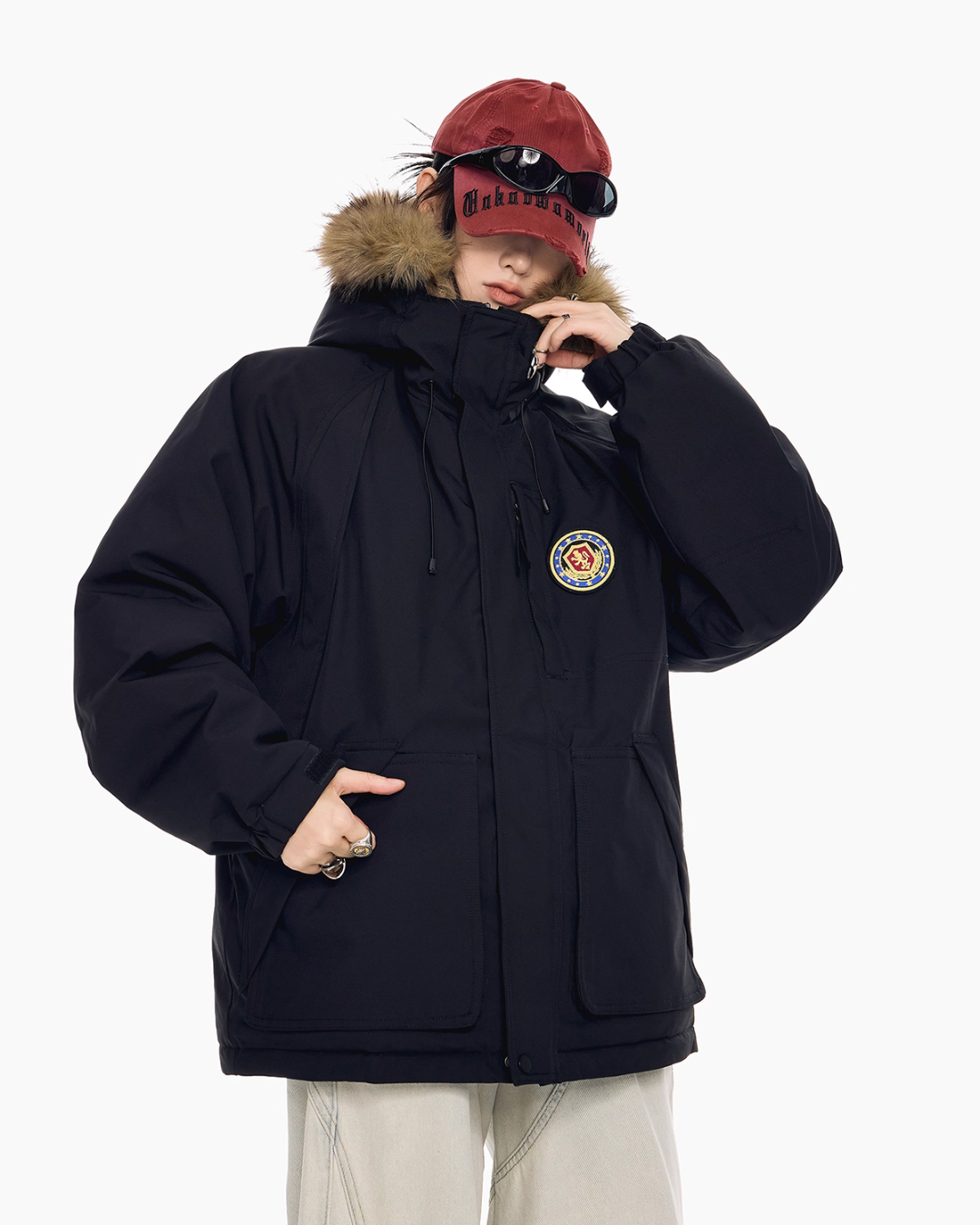 Fur Hood Down Jacket ICM0109