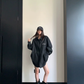 Relaxed Black Long-Sleeve Shirt YLS1028