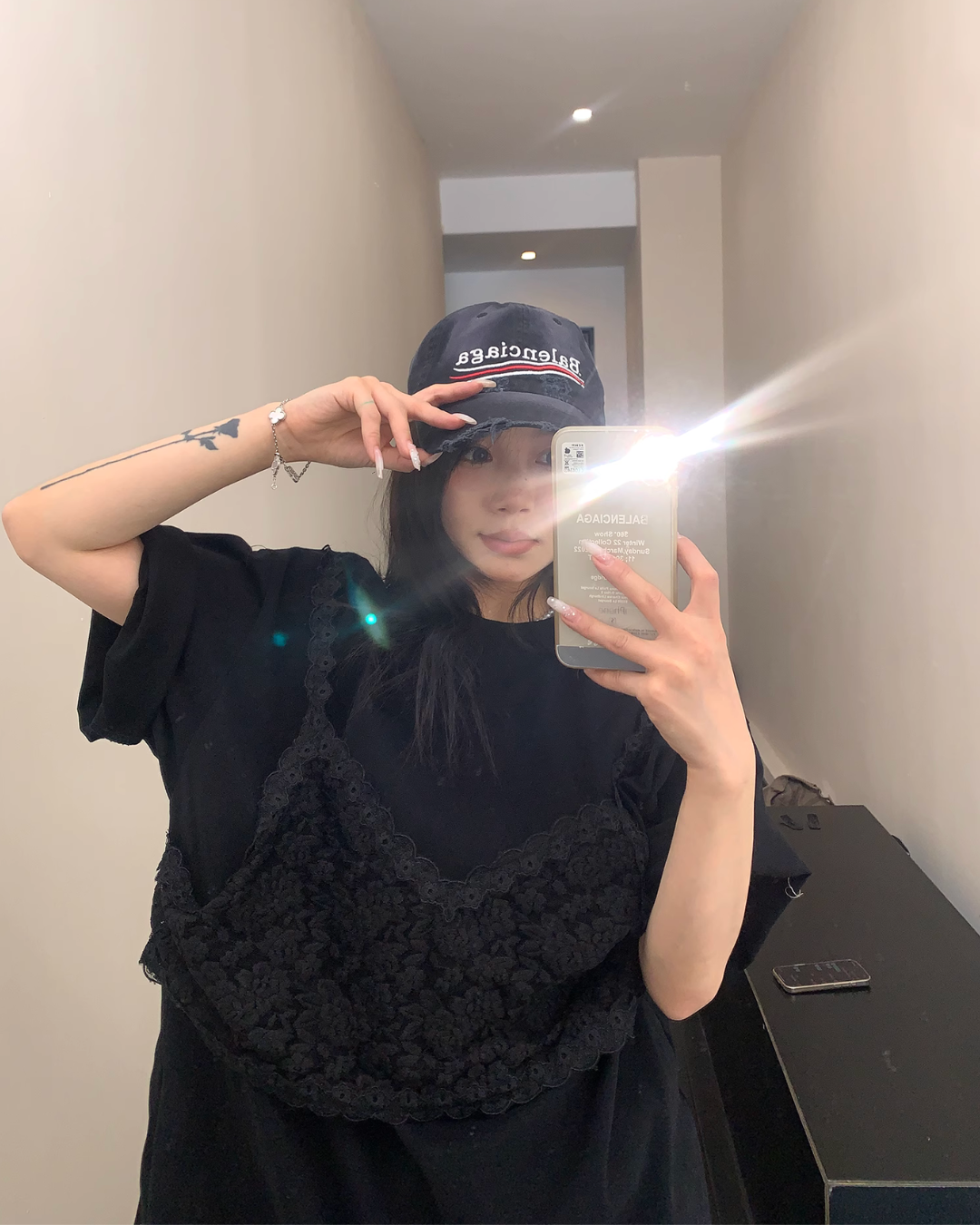Race Bustier Layered Style T-shirt YLS0877