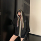 Colorful Drawcord Zip-Up Hoodie YLS1075