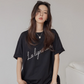 Cursive Logo Loose T-Shirt VNS0008