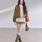 Wool Blazer Jacket/Mini Skirt/Frill Lace Blouse LAS0042