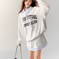 Retro Preppy Collar Sweat Tops / Mini Skirt ASG0009