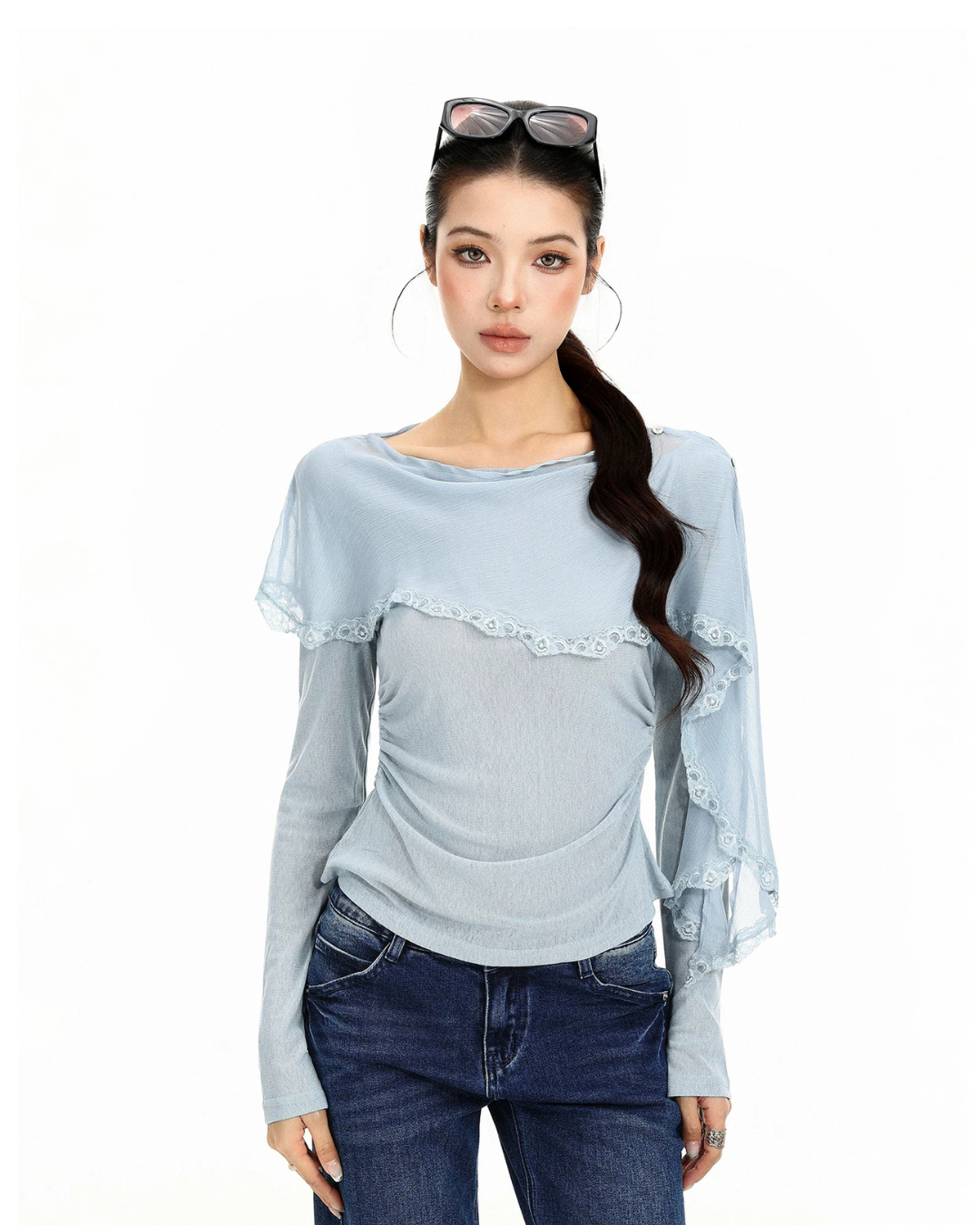Off-Shoulder Long-Sleeve Top BGS0051