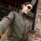 Knit Panel Quilted Knit Jacket WWP0019