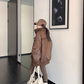 Vintage Leather Faux Fur Jacket YLS1005