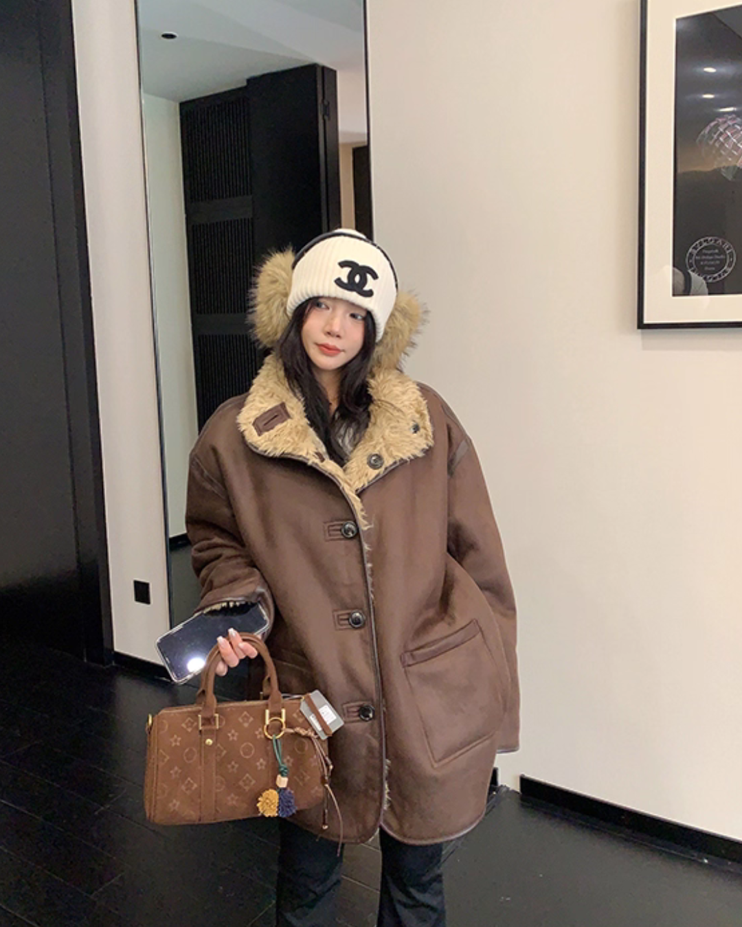 Boa Fleece Reversible Coat YLS1011