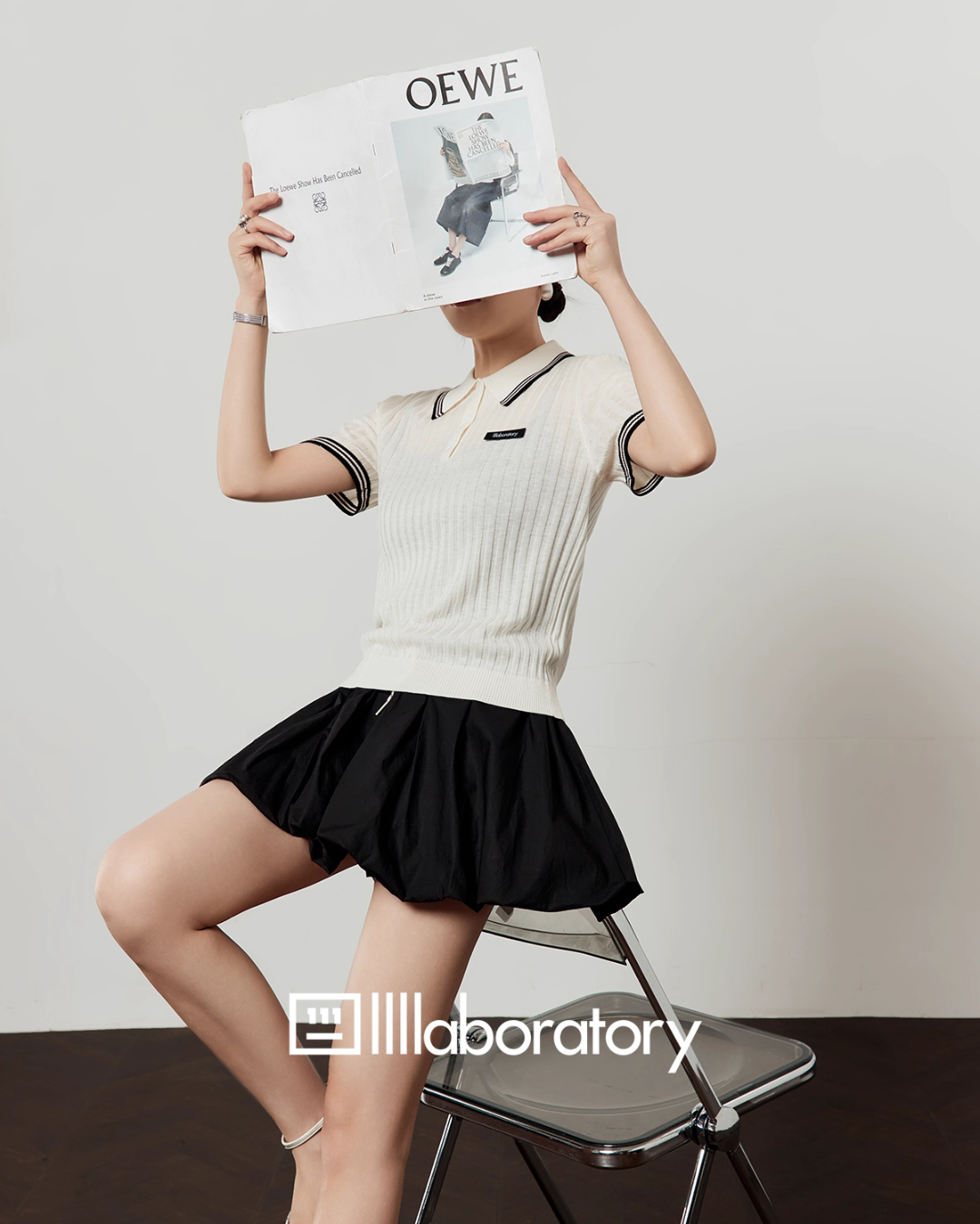 Polo Collar Knit Top LLA0489