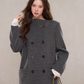 Scarf Collar Double Breasted Wool Coat WDB0003