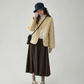 Wave Quilting Collarless Jacket AMU0045