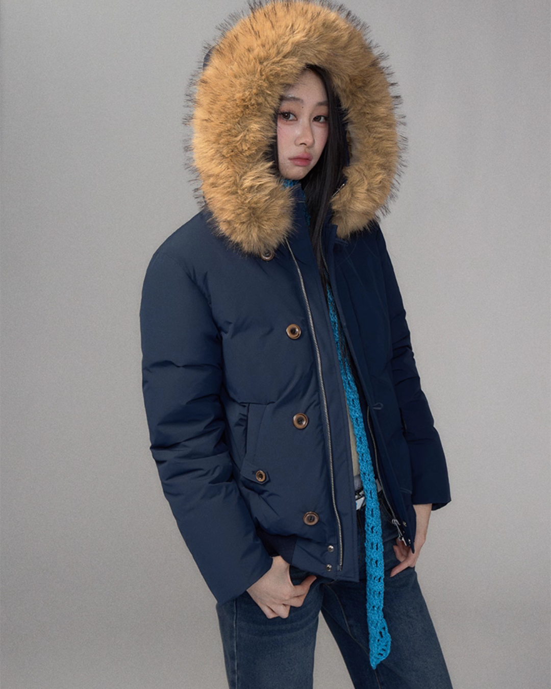 Fur Hood Down Jacket TRK0008