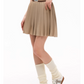 Polo Rib Knit Top / Pleated Skirt MDB0001