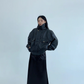 Stand Collar Fake Leather Blouson YLS0909