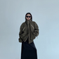 Stand Collar Balloon Sleeve Jacket YLS0921