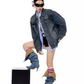 Loose Silhouette Denim Jacket ICM0091