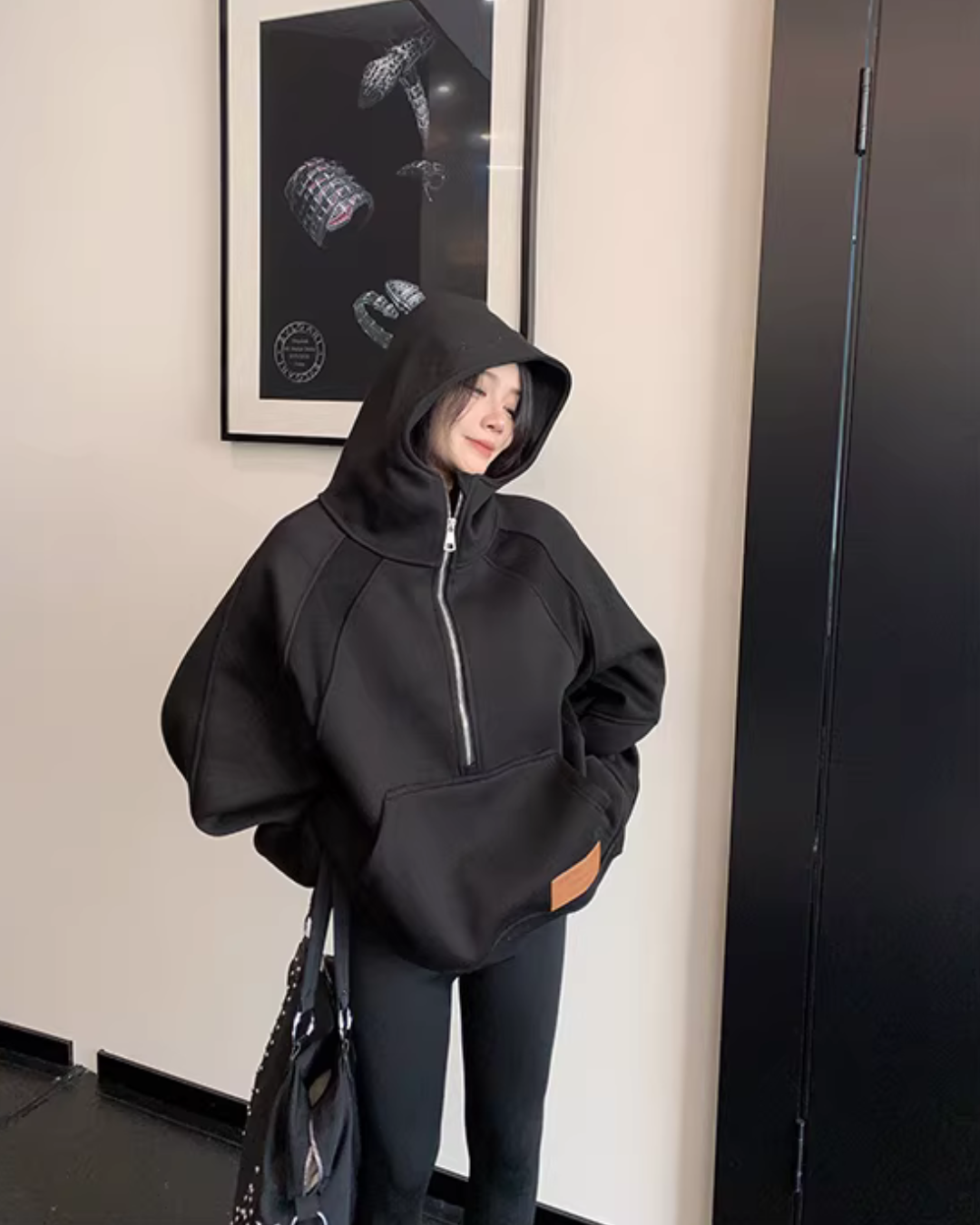 Half-Zip Sweatshirt Hoodie YLS1025