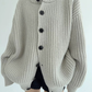 Oversized Hooded Knit Cardigan YLS1059