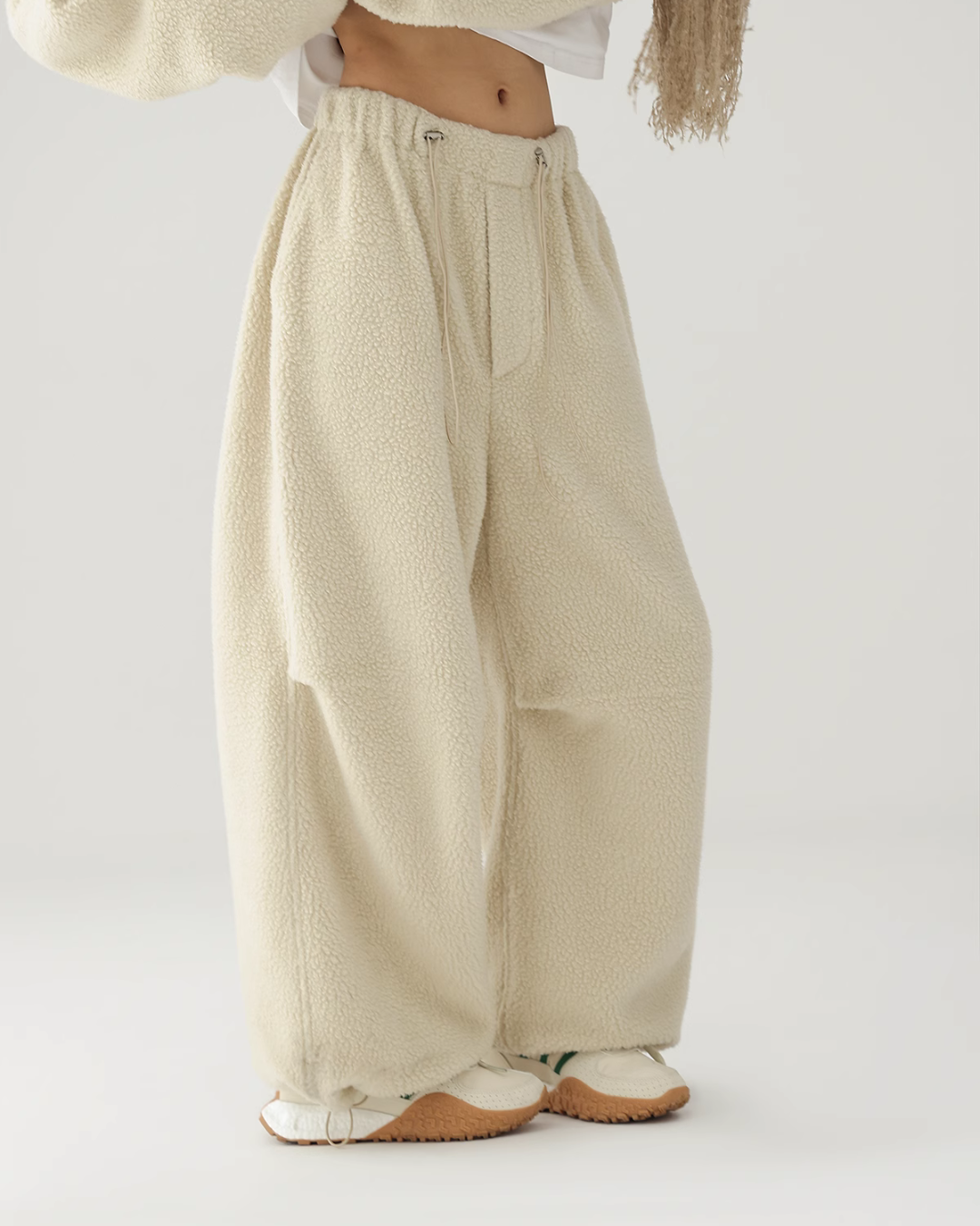 Half Zip Knit Top / Wide Knit Pants ACS0219