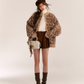 Leopard Print Knit Cardigan ASG0057