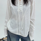 Lace Up Long Sleeve Top YLS0816