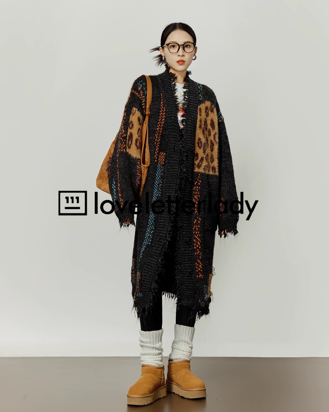 V-Neck Random Knit Cardigan LLA0537