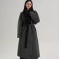 Scarf Design Long Wool Coat SRS0409