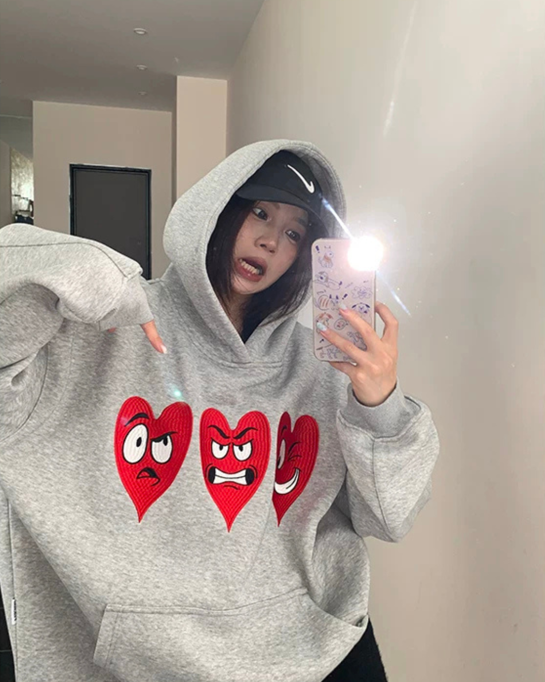 Heart Cartoon Hoodie YLS1073