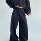 Fleece Zip-Up Hoodie / Fleece Wide Pants YLS1016